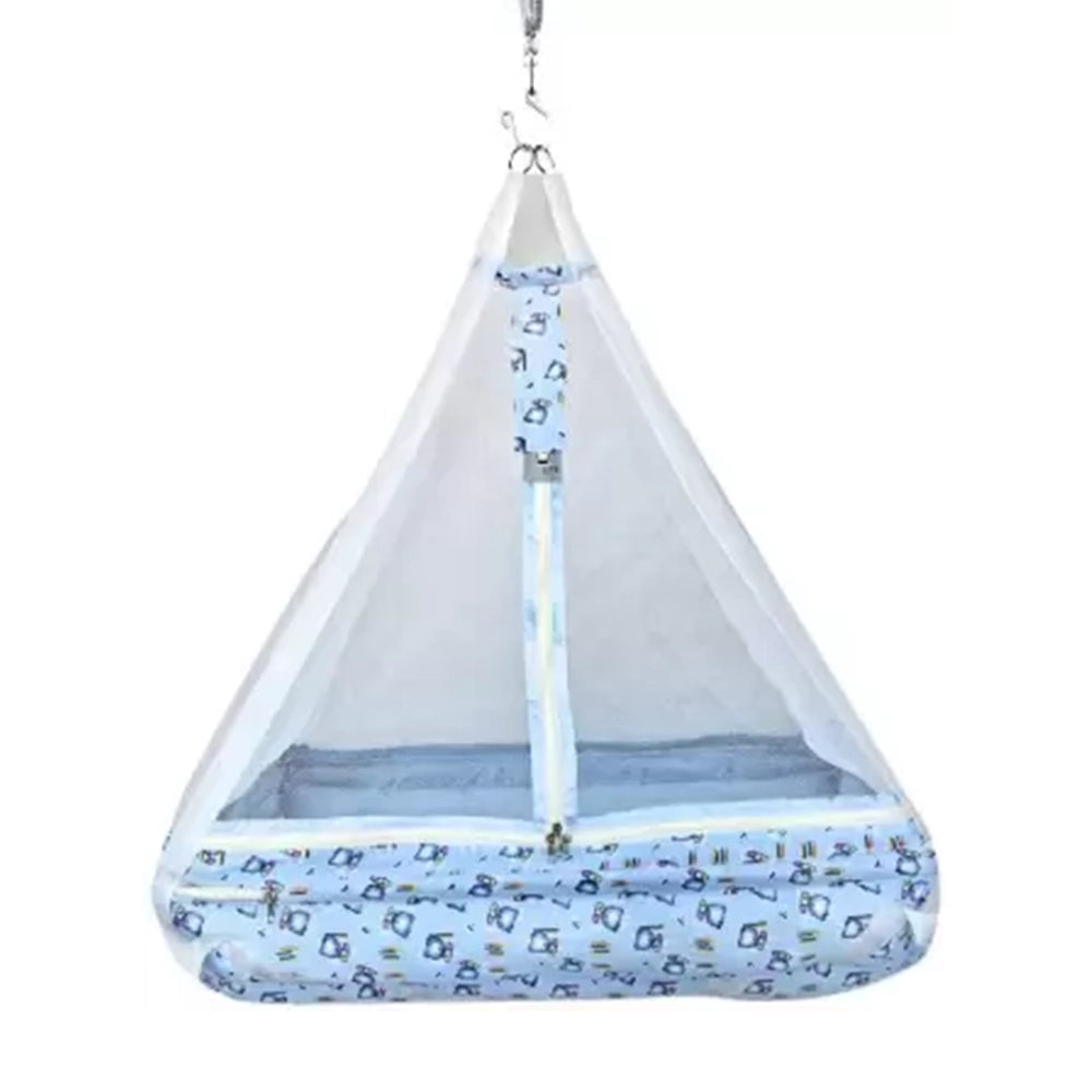 Queen Size Baby Crib Cradle with Bed and Pillow-4