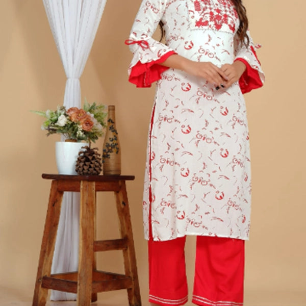 Rayon Kurti Palazzo set -2