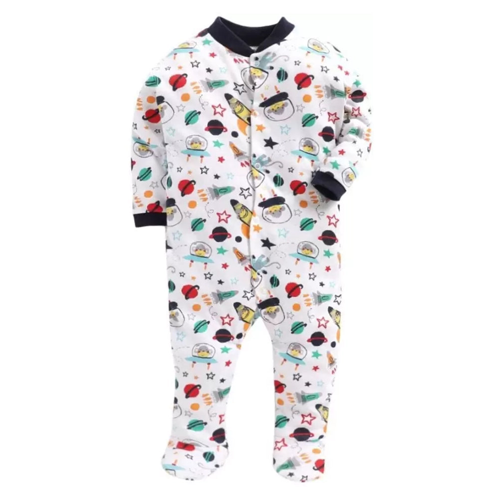 Romper For Baby Boys & Baby Girls Striped, Printed, Solid Cotton Blend Multi color-4