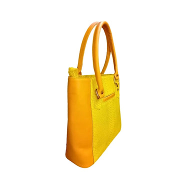 S F WORLD Women Yellow Handbag-2