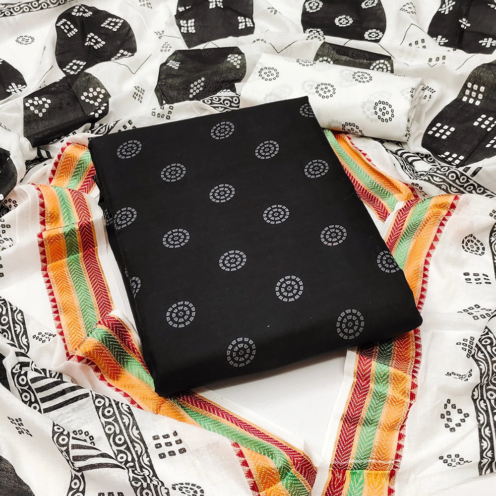 SC-Unstitched Womens Pure Cotton Salwar Suit Sets.3