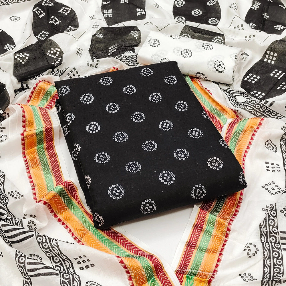 SC-Unstitched Womens Pure Cotton Salwar Suit Sets.5