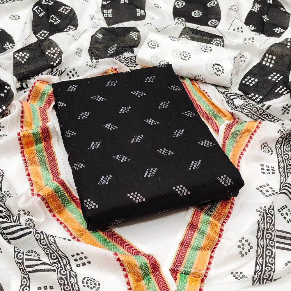 SC-Unstitched Womens Pure Cotton Salwar Suit Sets.6