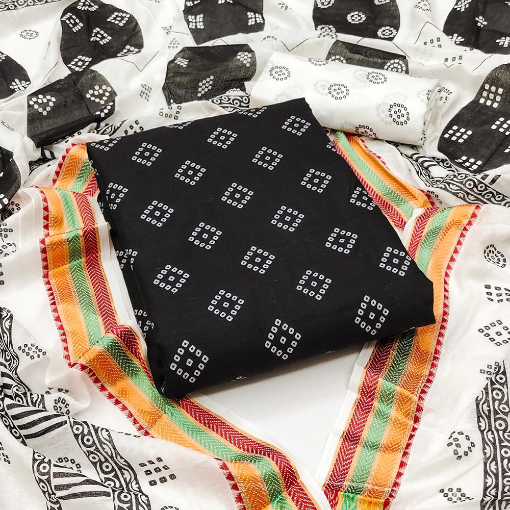 SC-Unstitched Womens Pure Cotton Salwar Suit Sets.8