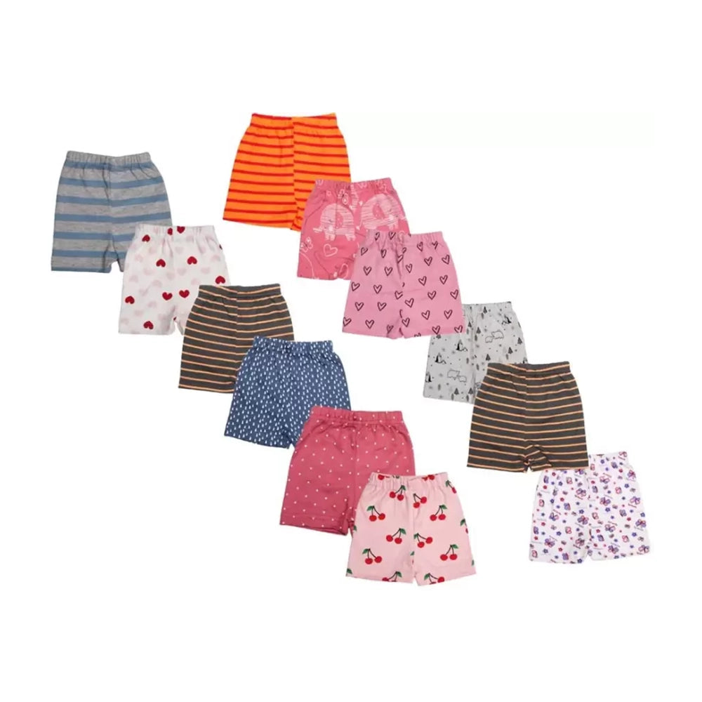 Short For Baby Boys & Baby Girls Casual Printed Cotton Blend-3
