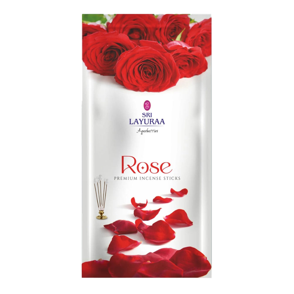 Sri Layuraa Agarbattis Lavender, Jasmine, Rose Flavours Premium Incense Sticks- 22 Sticks / Pack