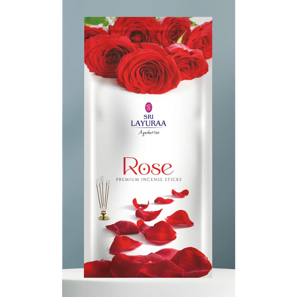 Sri Layuraa Agarbattis Lavender, Jasmine, Rose Flavours Premium Incense Sticks- 11 Sticks / Pack
