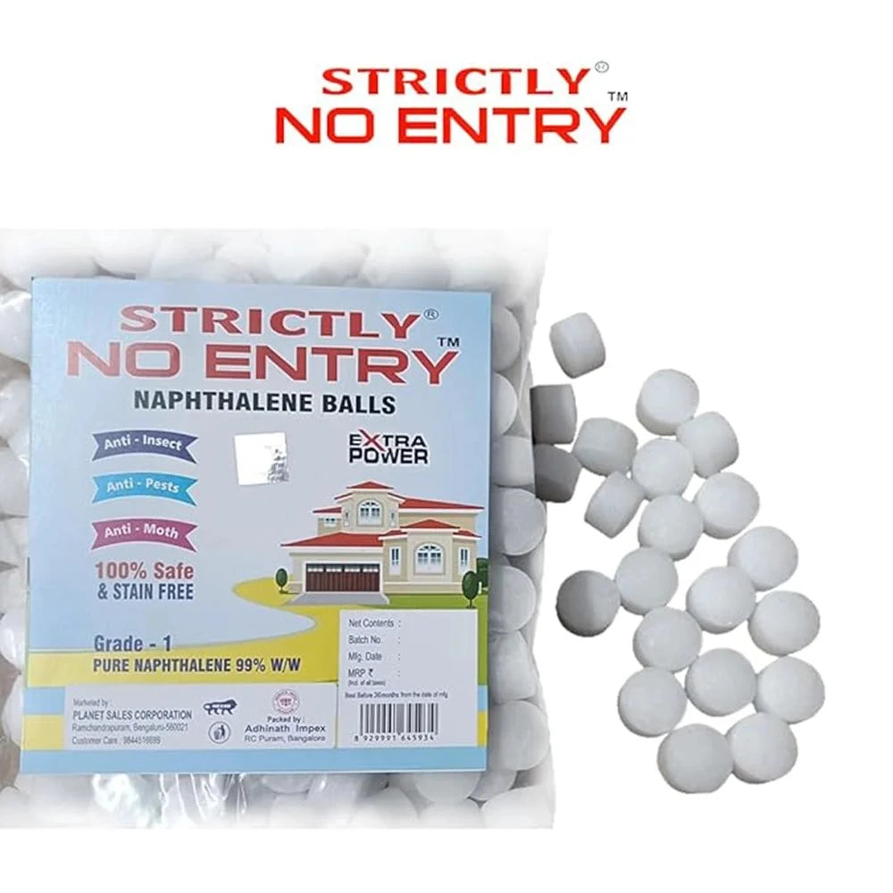 Strictly No Entry Naphthaleine Balls 500gm-1