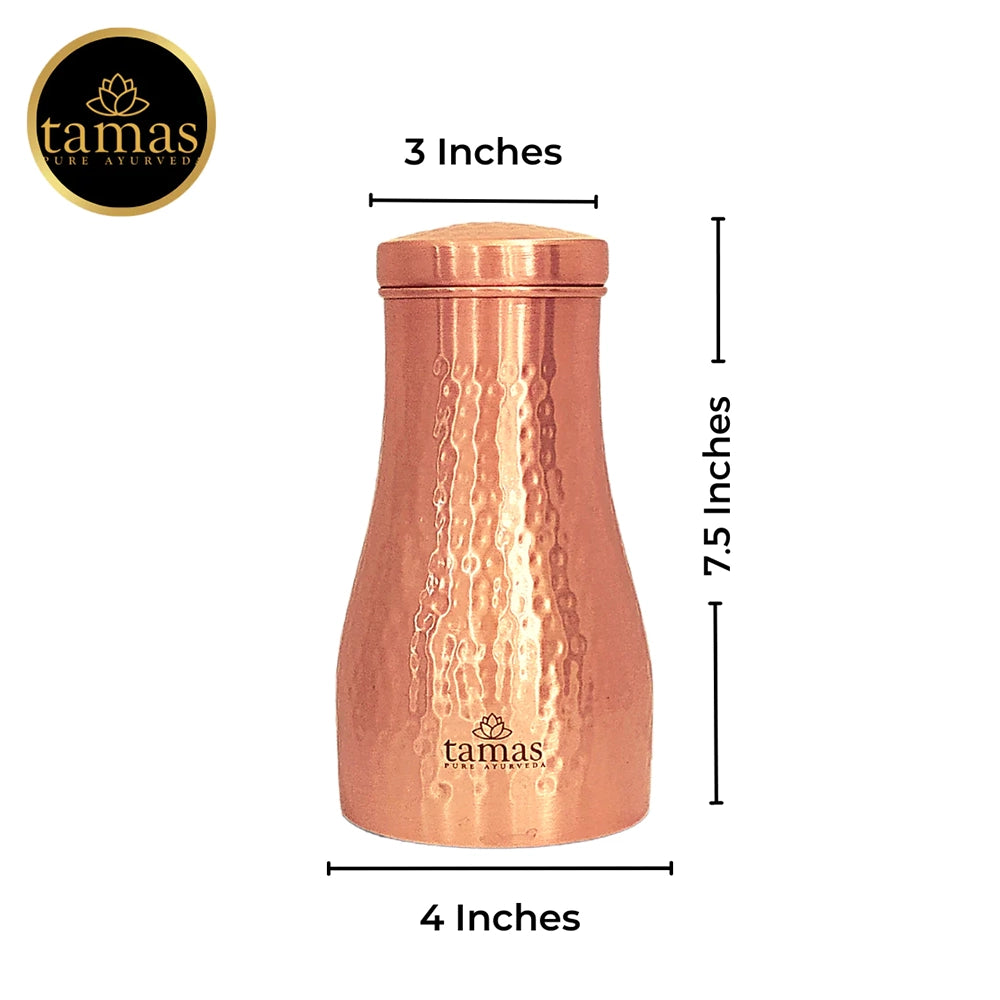 Tamas Pure Ayurveda Copper Water Jar With Luxury Gift Box- 1000ml (Pack of 2)