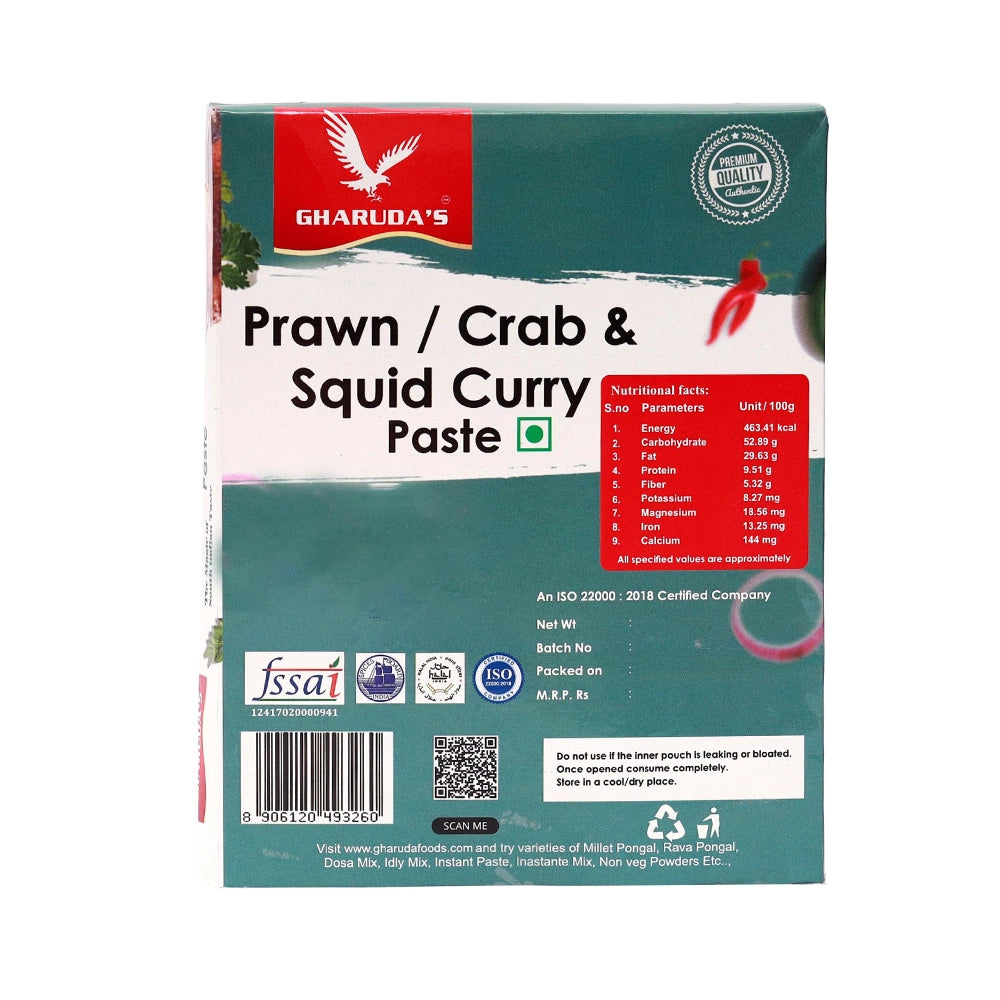 GHARUDA FOODS Prawn / Crab & Squid Curry Paste