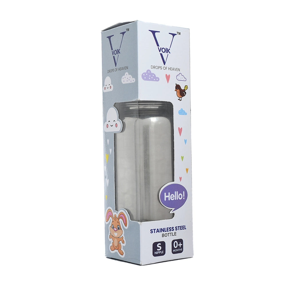 VOIK Stainless Steel Vega Round Mirror bottle-240ml-3