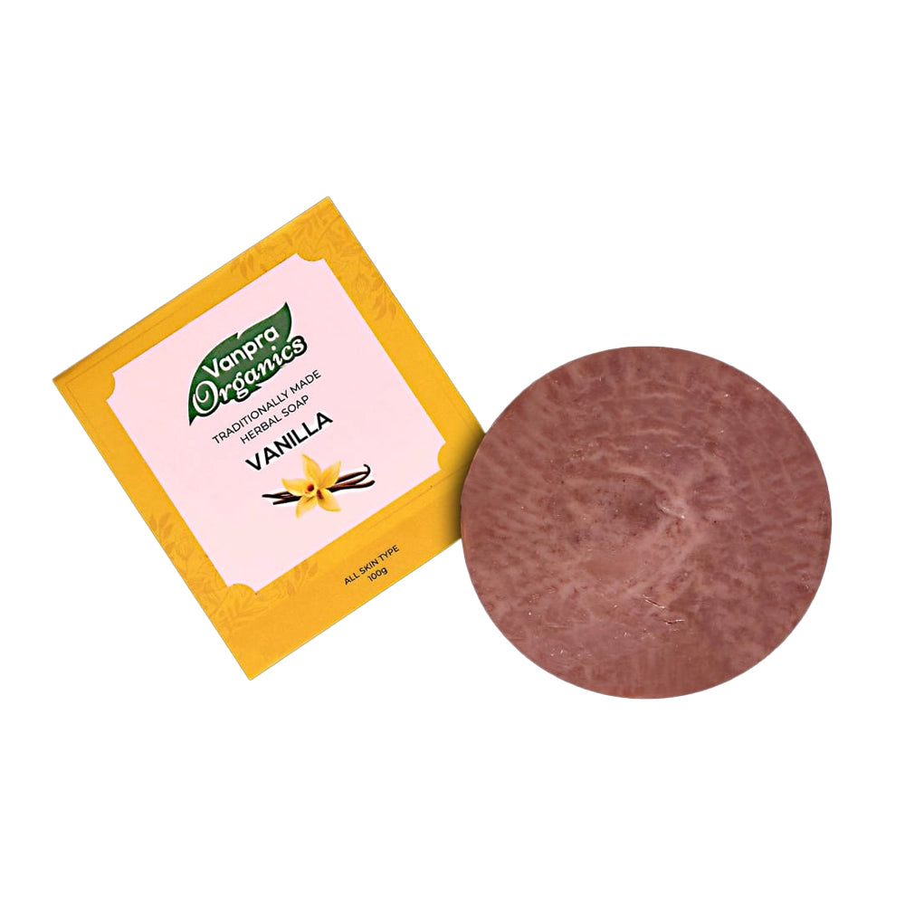 Vanilla hand-made herbal soap-2