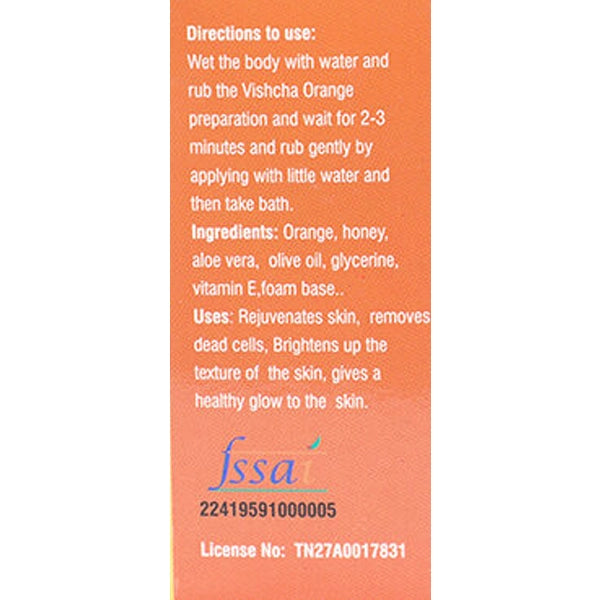 Vishcha Natural Skin Care supplement Orange Soap.3
