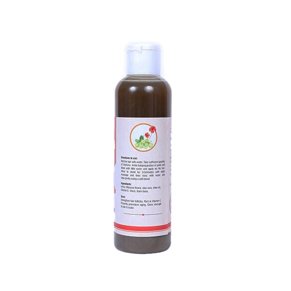 Vishcha Natural Hair supplement Amla and Hibiscus shampoo.2
