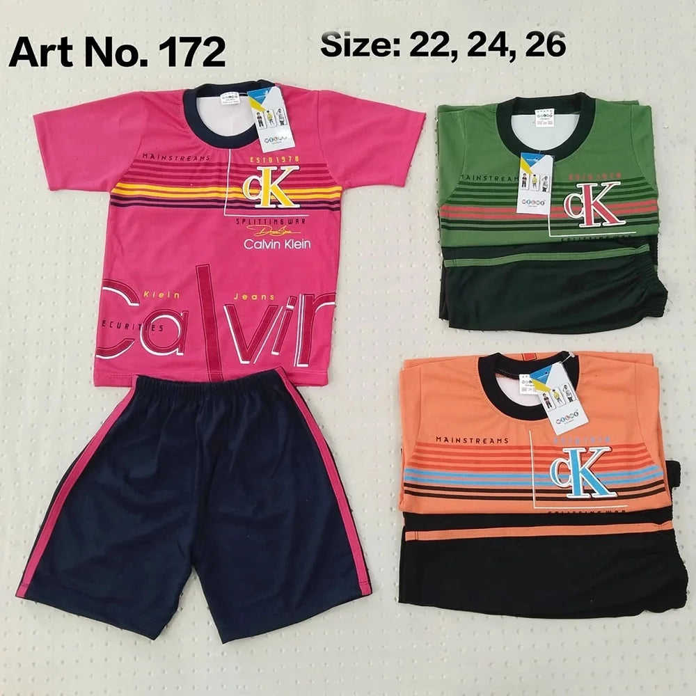 Welcome Garments Kids Top Bottom Sets-Pack of 18 Sets (Size 22-6qty, Size 24-6qty, Size 26 -6qty)