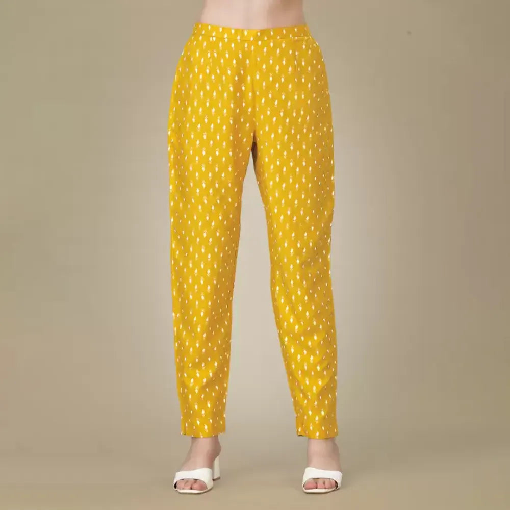 Women Kurta and Pant Set Cotton Rayon-5