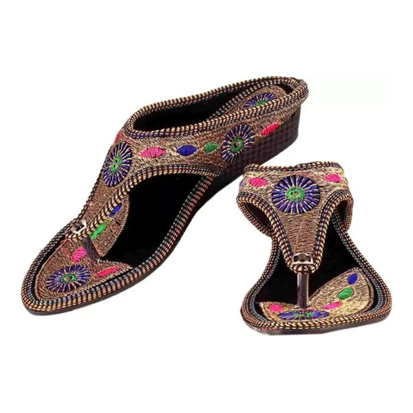 Women Multicolor Wedges Sandal (5)