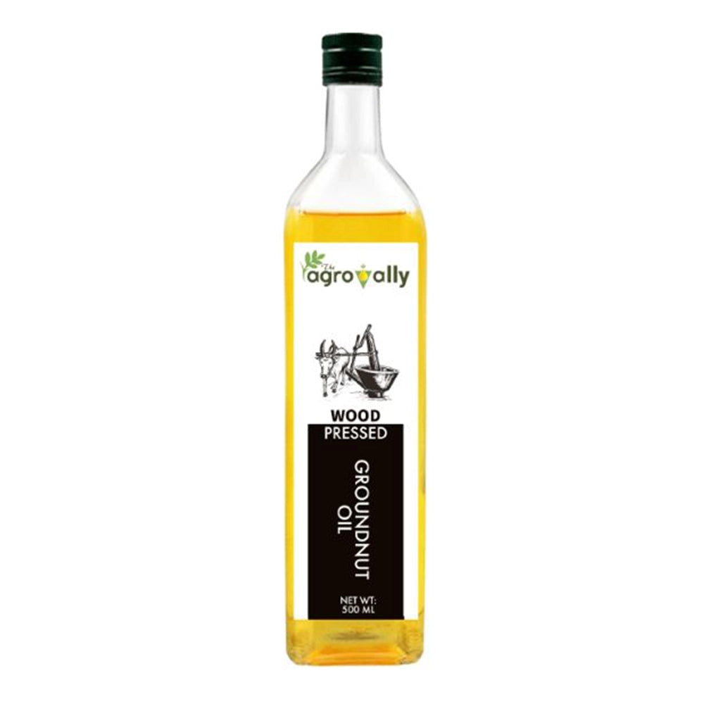 Agrovally Wood Pressed Groundnut Oil 500 ML-1