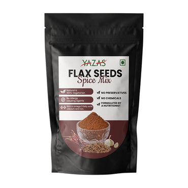 YAZAS Flax Seeds Spice Mix powder-pack of 10.2