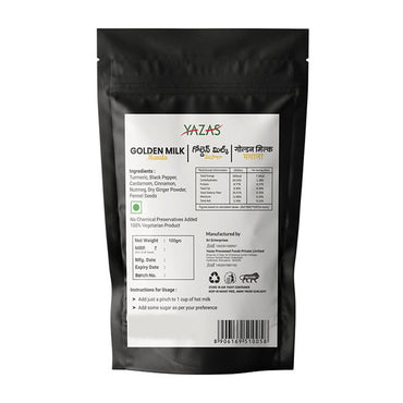 YAZAS Golden Milk Masala powder pack of 10 .2