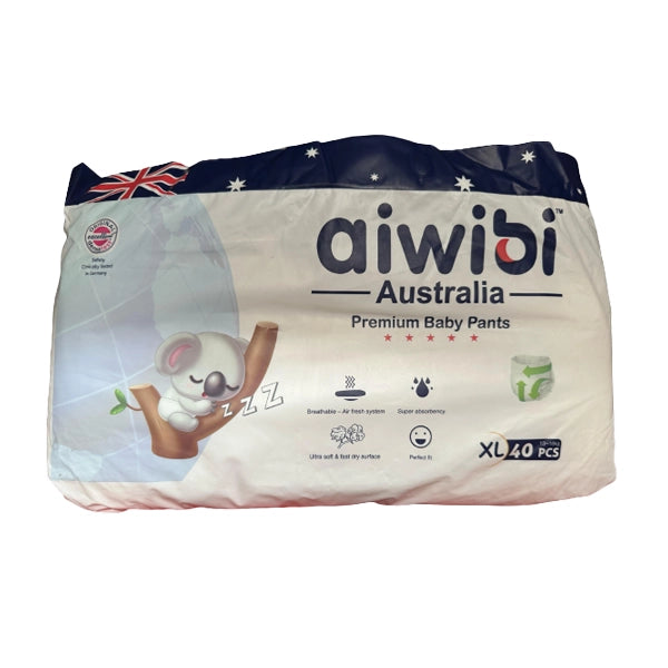 aiwibi Australia PremiumBaby Diaper 40 PCS.2