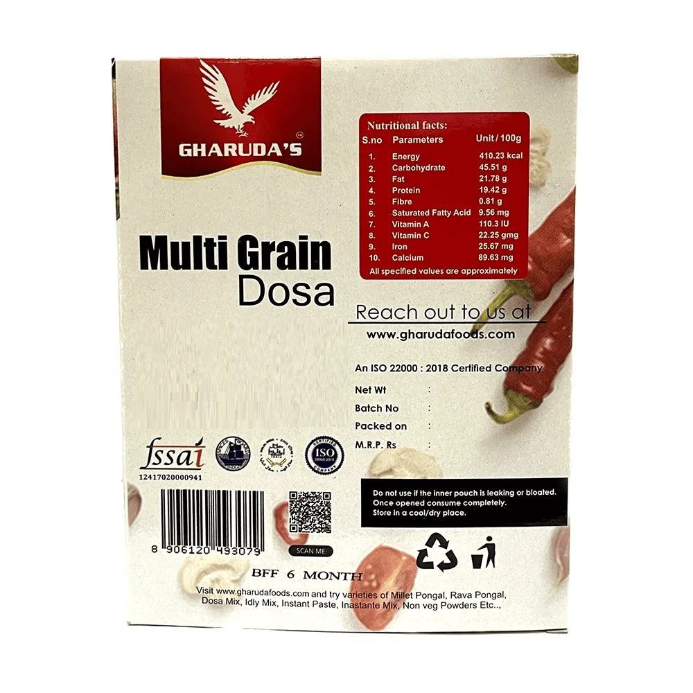 GHARUDA FOODS Multi Grain Dosai Mix
