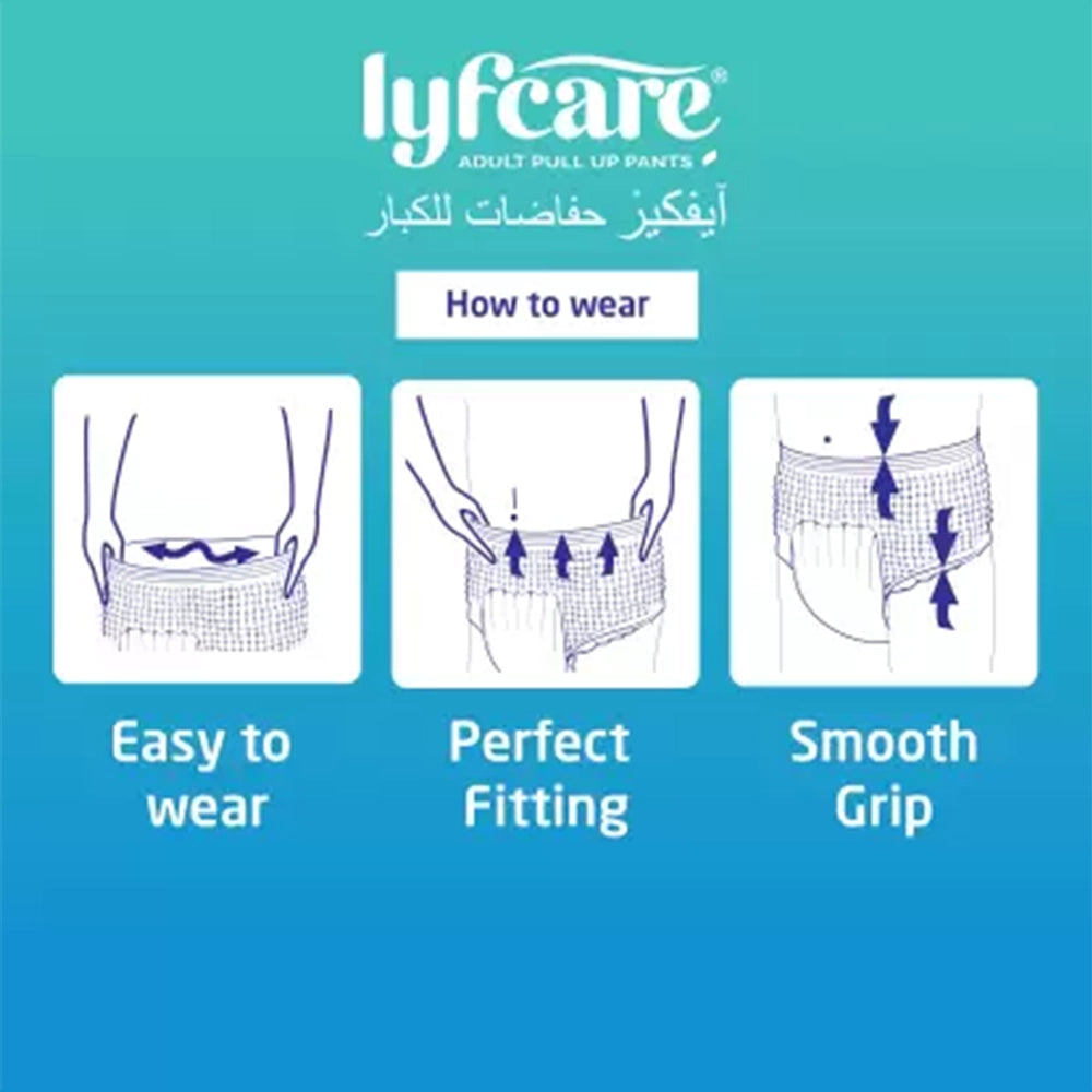 20 Pcs lyfcare Adult Pull UP Pants Diapers Large-2