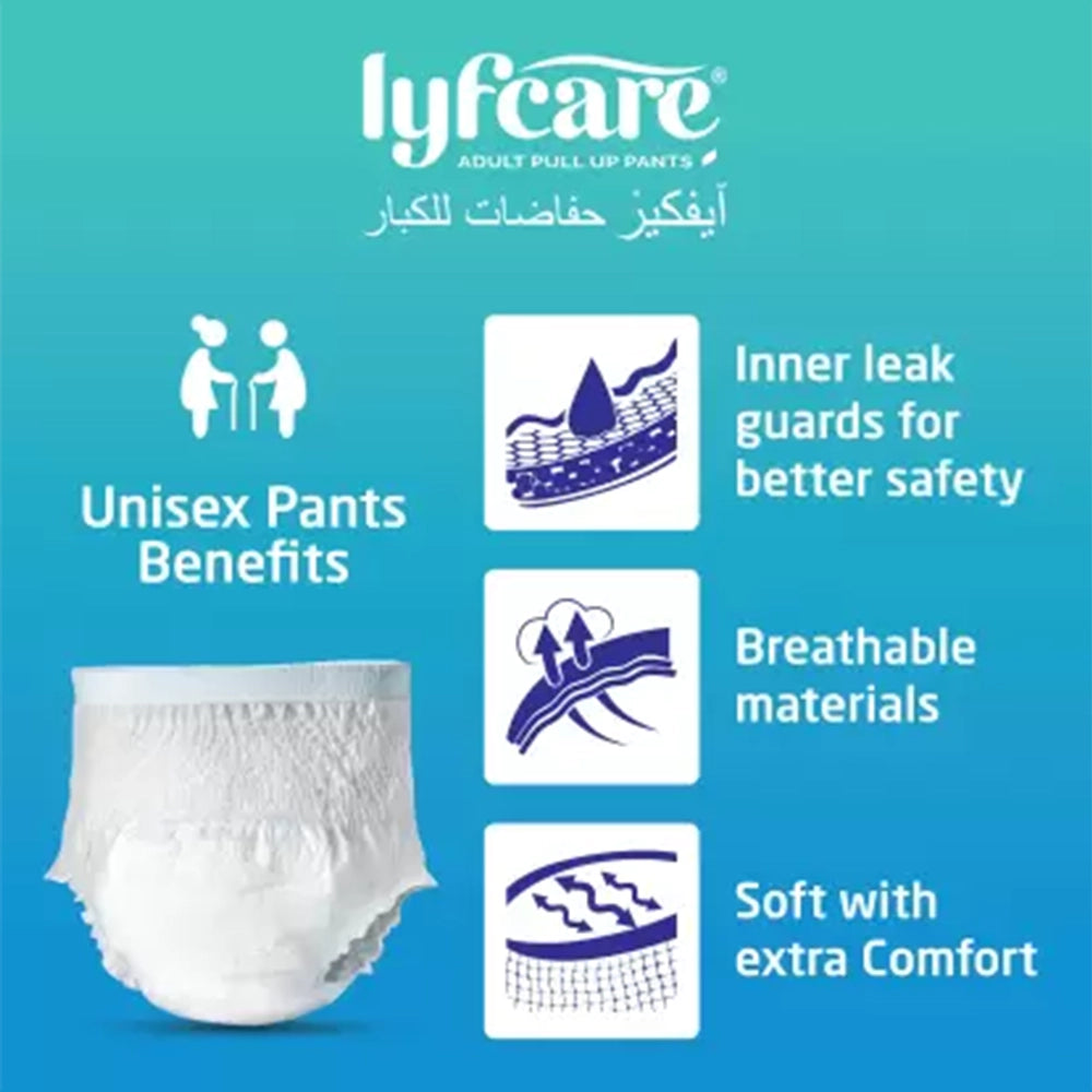 20 Pcs lyfcare Adult Pull UP Pants Diapers Large-3