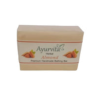 A H Handmade Almond Soap Bathing Bar 125 gram -1