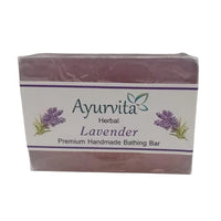 A H Handmade Lavender Soap Bathing Bar 125 gram-1