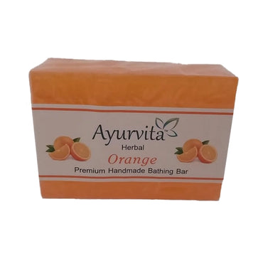 A H Handmade Orange Soap Bathing Bar 125 gram-2
