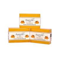 A H Handmade Turmeric Soap Bathing Bar 125 gram -1