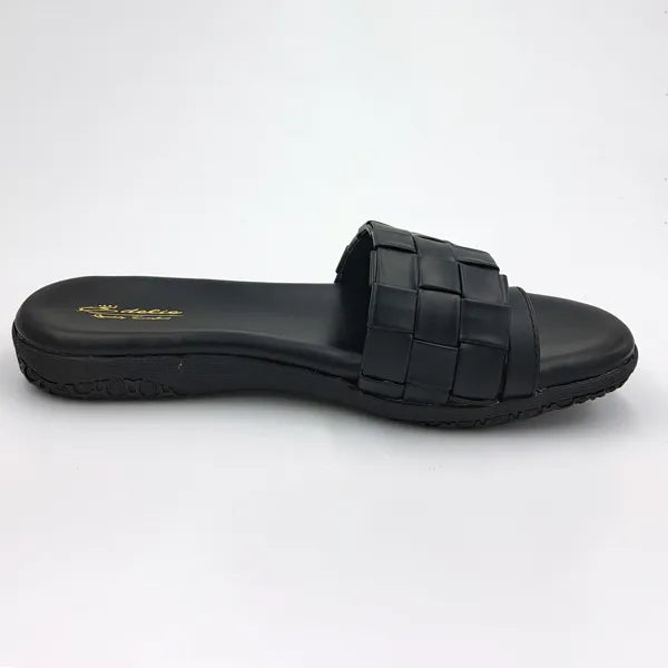 AZ-371 Women Flat Sandals Black-3