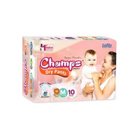 Baby Dry Pants Diapers (Medium, 10 Diapers) - M  (10 Pieces)-2