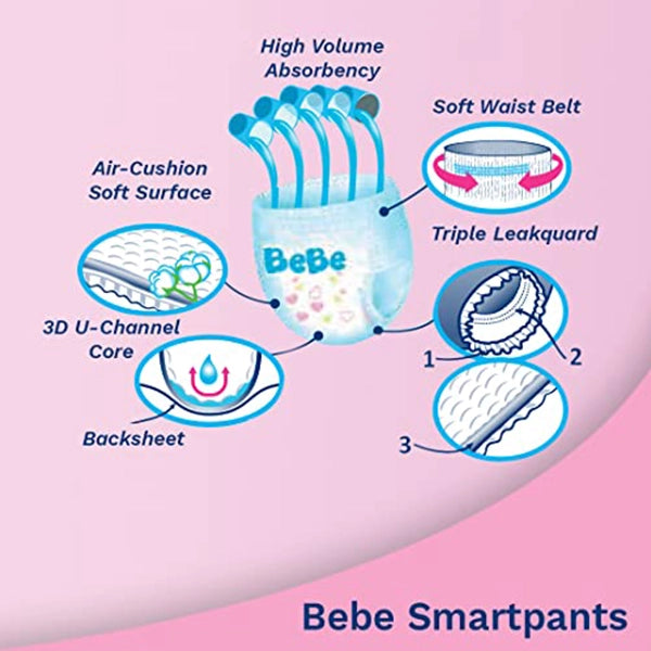 Bebe Baby Pant Type Diapers Medium.3