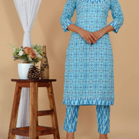 Cotton Kurti Pant Set-2