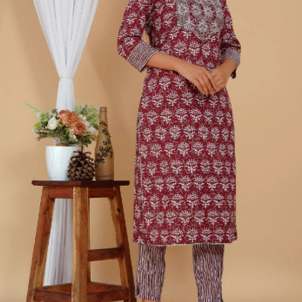 Cotton Kurti Pant Set-2