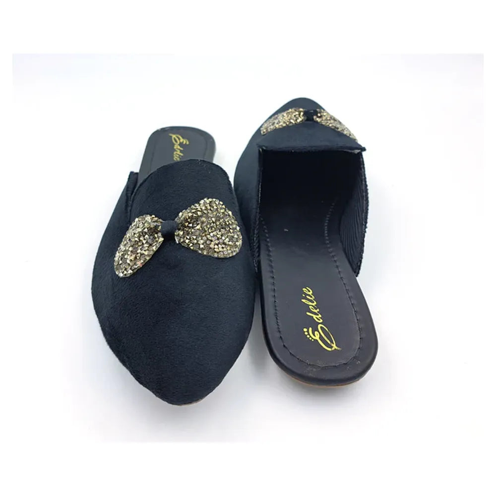 Vank Fashion Leather Flat Mules Juttis For Girls And Women For