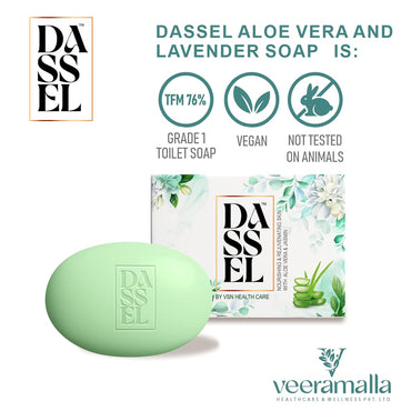 Dassel Aloevera &amp; Jasmin Soap- 75 Grams (Pack Of 20)