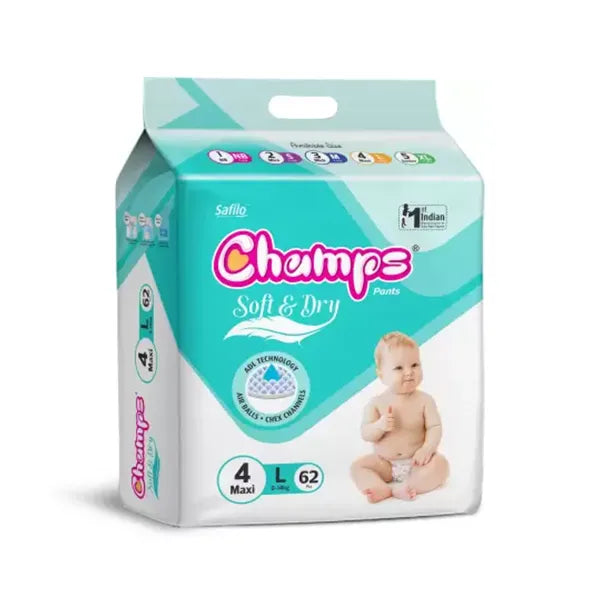 Dry Baby Diaper Pants - L  (62 Pieces)-1