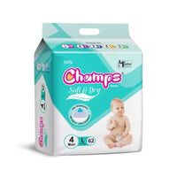 Dry Baby Diaper Pants - L  (62 Pieces)-1