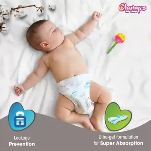 Dry Baby Diaper Pants- XL  (54 Pieces)-3