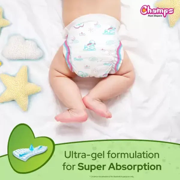 Dry Baby Pants Diapers - S  (78 Pieces)-4