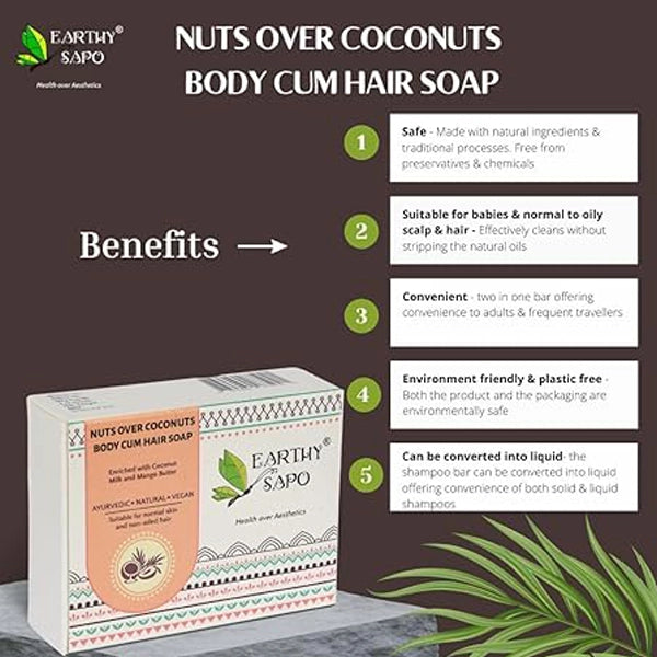 E S Coconuts BC Hair Soap-5