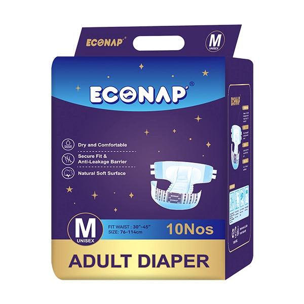 ECONAP Adult Diaper, Old Age Diaper - (10 Pieces / Pack)