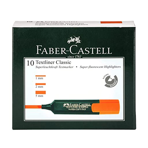 Faber-Castell Textliner Pen, 10 Pieces / Pack