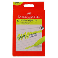 Faber-Castell Gel Textliner Pen, 6 Pieces / Pack