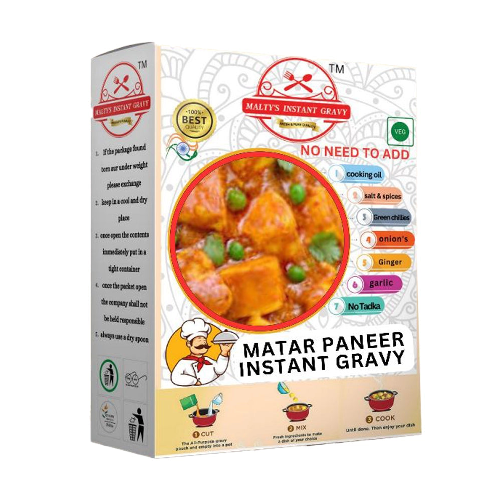 Fograb instant mix Matar paneer Base gravy-1