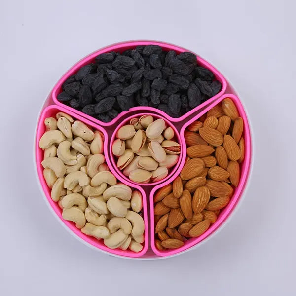 GC-Plastic Square 4 Sections Multipurpose Dry Fruit Dabba B (4)