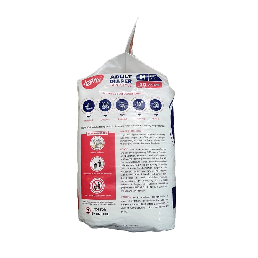 Joy Fix Diapers- M (10 Diapers Per Pack)-2